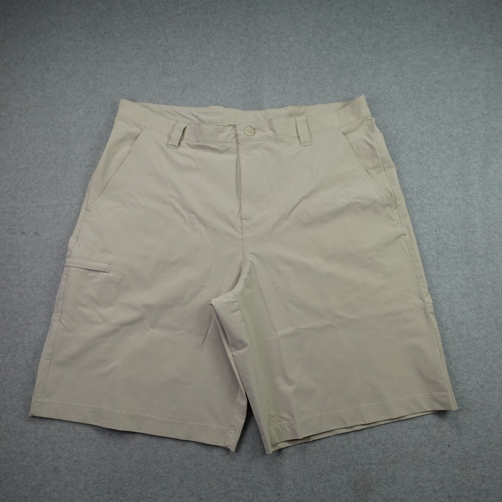 Columbia Shorts Mens 36 Beige Cargo PFG Performance Fishing Outdoor